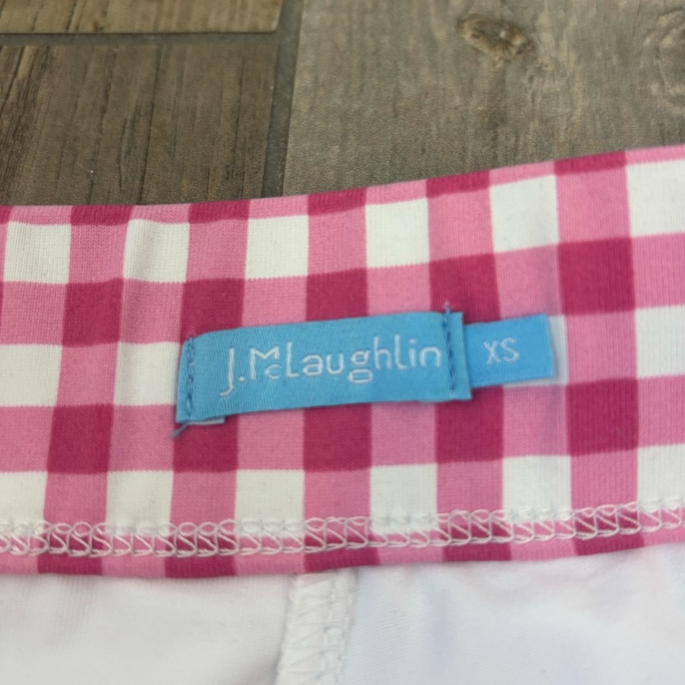 J McLaughlin gingham print skort - Picture 5 of 6